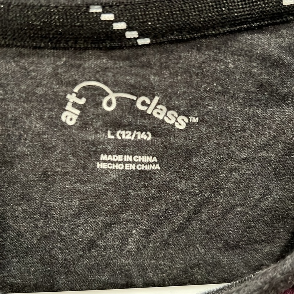 Dark Grey w/Some Purple Youth Sz Large (12/14) Graphic Tee by Art Class - Picture 2 of 6